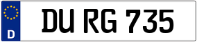 Trailer License Plate